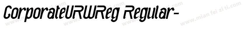 CorporateURWReg Regular字体转换